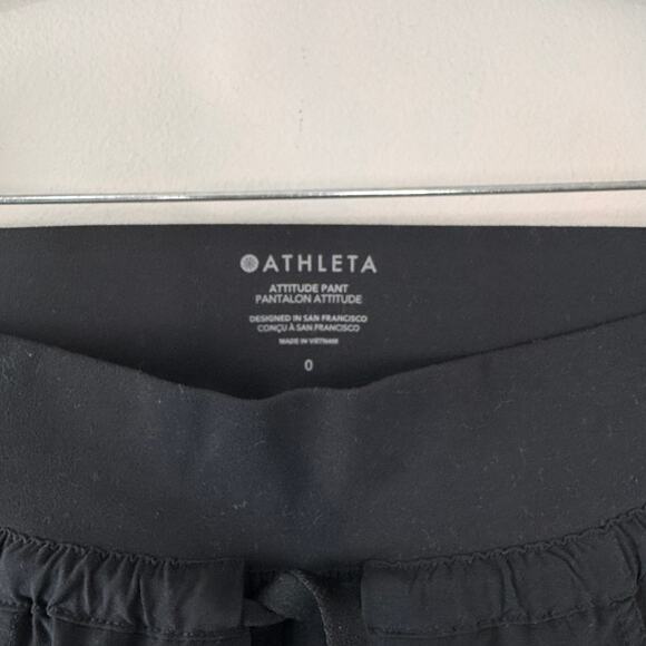 ATHLETA Black Altitude Pant Stretch High-Rise Ruched Skinny Joggers Size 0 - Picture 5 of 5